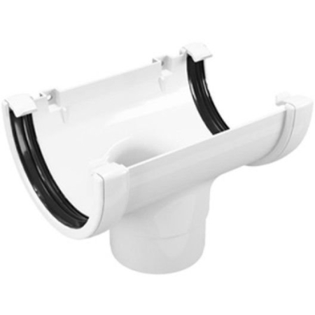 Сливная воронка желоба FINEBER 120/80 мм белая