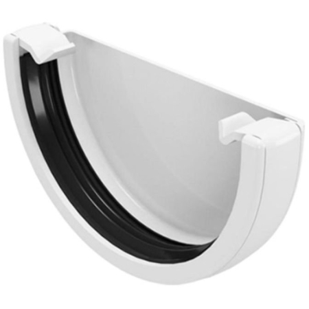 Заглушка желоба 120 мм универсальная белая FINEBER