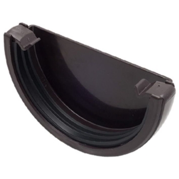 Заглушка желоба 120 мм универсальная коричневая FINEBER