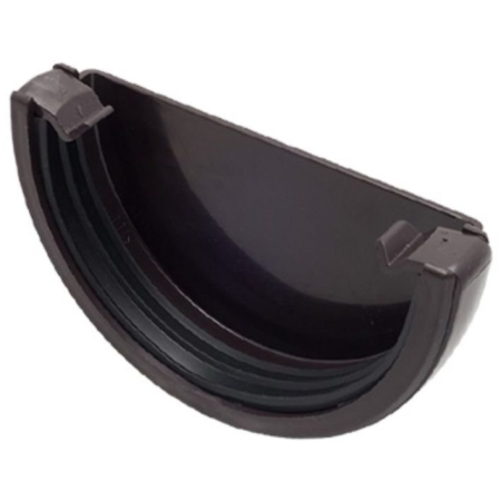 Заглушка желоба 120 мм универсальная коричневая FINEBER