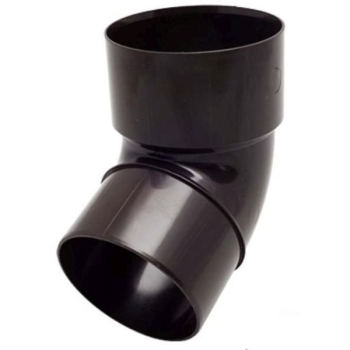 Колено трубы 67 град. D80 FINEBER коричневое