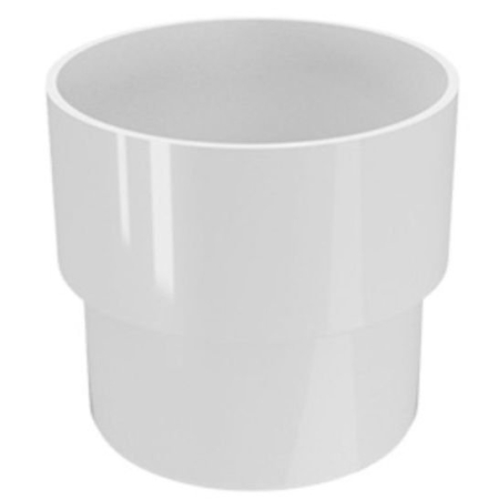 Соединитель трубы D80 белый FINEBER