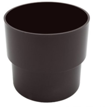 Соединитель трубы D80 коричневый FINEBER