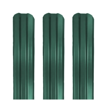 Евроштакетник Омский завод сибирский профиль Меридиан RAL 6005 Зеленый мох Клин 87x1м