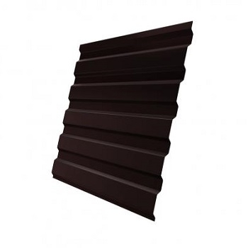 Профнастил ПК20  0,45 мм RAL8017 шоколадно-коричневый  матовый