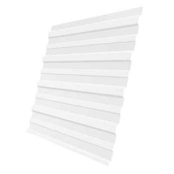 Профнастил ПС10  0,45 мм 2000х1180 RAL9003 Сигнальный белый